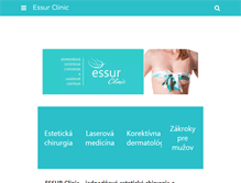 Tablet Screenshot of essurclinic.sk